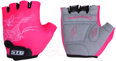 Велоперчатки STG Х61898-С (S, розовый)