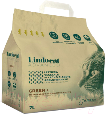 

Наполнитель для туалета LindoCat, Advanced Green+ / 4046/LC