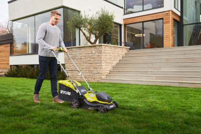Изображение товара Газонокосилка аккумуляторная Ryobi RY18LMX37A-0 (5133004597)