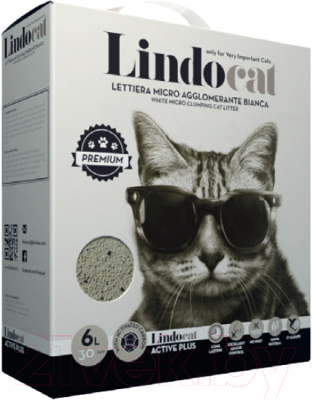 Наполнитель для туалета LindoCat Active Plus / 1014/LC (6л)