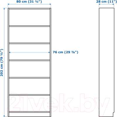 Стеллаж Ikea Билли 903.842.30