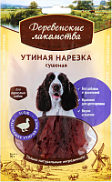 Лакомство для собак Деревенские лакомства Утиная нарезка сушеная (90г) - 