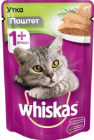 

Корм для кошек Whiskas, Мясной паштет с уткой