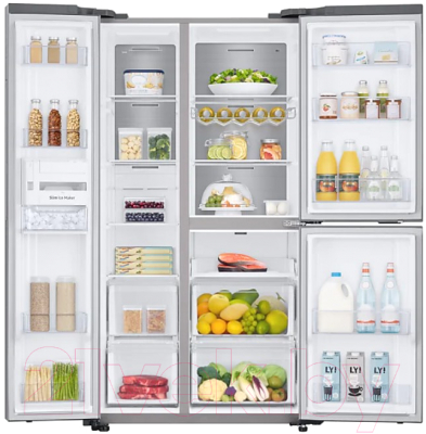 Холодильник с морозильником Samsung RS63R5571SL/WT
