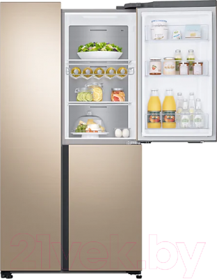 Холодильник с морозильником Samsung RS63R5571F8/WT