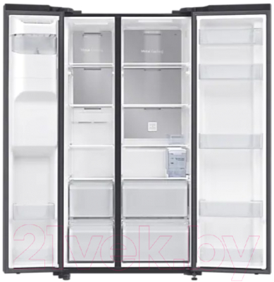 Холодильник с морозильником Samsung RS64R5331B4/WT