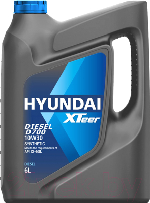 Моторное масло Hyundai XTeer Diesel D700 10W30 / 1061002 (6л)
