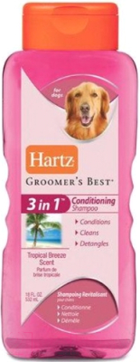 Шампунь для животных Hartz Для собак 3 в 1 c ароматом тропического бриза / 95068-56 (532мл)