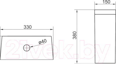 Сливной бачок BelBagno BB128T