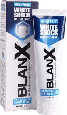 Зубная паста Blanx White Shock & Protect Instant White мгновенное отбеливание зубов (75мл)