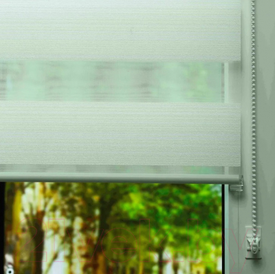 Рулонная штора Lm Decor Марсель ДН LB 25-01 85x160 (белый)