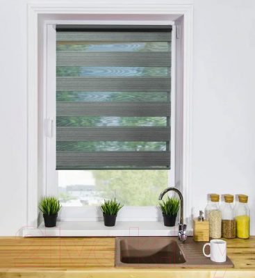 Рулонная штора Lm Decor Марсель ДН LB 25-05 90x160 (темно-серый)