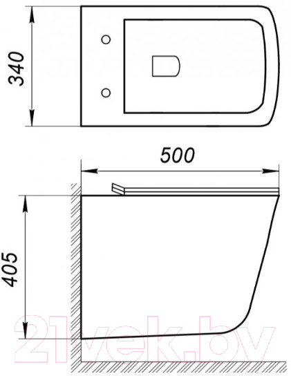 Унитаз подвесной BelBagno BB052CHR