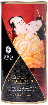 Эротическое массажное масло Shunga Sparkling Strawberry Wine / 2208 (100мл)