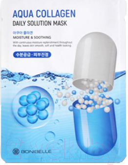 

Маска для лица тканевая Bonibelle, Aqua Collagen Daily Solution Mask увлажняющая