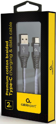 Кабель Gembird CC-USB2B-AMCM-2M-WB2 (2м)