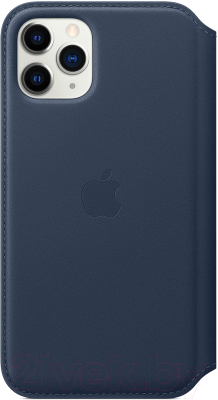 

Чехол-книжка Apple, Leather Folio для iPhone 11 Pro Deep Sea Blue / MY1L2