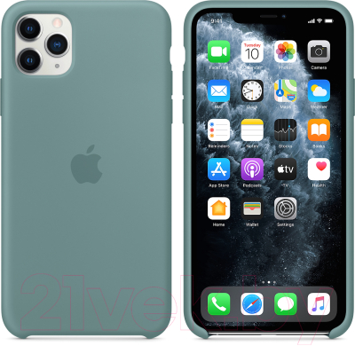 Чехол-накладка Apple Silicone Case для iPhone 11 Pro Max Cactus / MY1G2