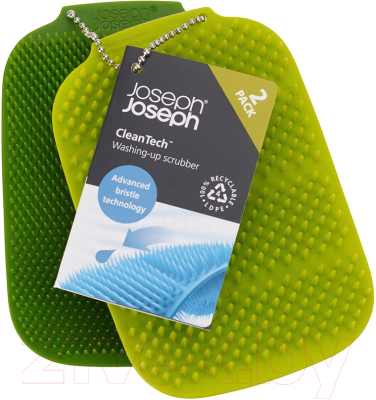 Набор щеток для мытья посуды Joseph Joseph CleanTech 85156 (2шт, зеленый)