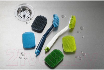 Набор щеток для мытья посуды Joseph Joseph CleanTech 85156 (2шт, зеленый)
