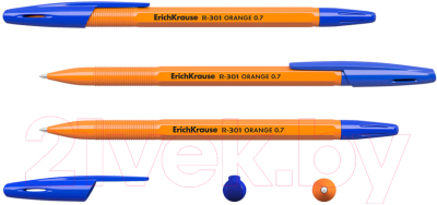 Набор шариковых ручек Erich Krause R-301 Orange / 44594 (4шт)