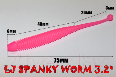 Мягкая приманка Lucky John Pro Series Spanky Worm / 140161-101 (10шт)