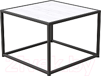 Журнальный столик Millwood Art-3 Л 65x65x49 (дуб белый Craft/металл черный) - 