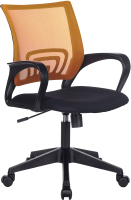 Кресло офисное Бюрократ CH-695N/SL/OR/BLACK (сетка оранжевый/черный, TW-38-3/TW-11) - 