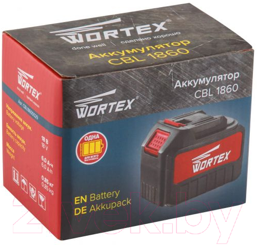 Аккумулятор для электроинструмента Wortex CBL 1860 (CBL18600029)