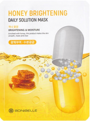 

Маска для лица тканевая Bonibelle, Honey Brightening Daily Solution Mask увлажняющая