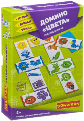 

Развивающая игра Bondibon, Домино Цвета / ВВ3901