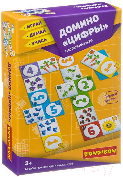 Развивающая игрушка Bondibon Домино. Цифры / ВВ3902