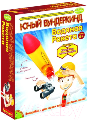 

Набор для опытов Bondibon, Французские опыты. Юный вундеркинд. Водяная ракета / ВВ0990