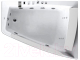 Миниатюра изображения товара Ванна акриловая Gemy G9056 B R 170x130 (с гидромассажем)