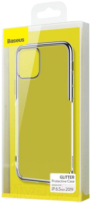 Чехол-накладка Baseus Glitter для iPhone 11 Pro Max / WIAPIPH65S-DW0S (серебристый)