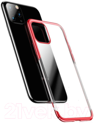 Чехол-накладка Baseus Glitter для iPhone 11 Pro Max / WIAPIPH65S-DW09 (красный)
