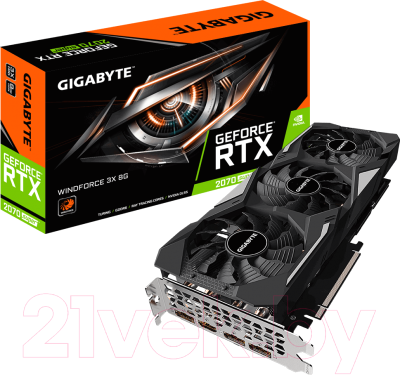 Видеокарта Gigabyte GeForce RTX 2070 Super WindForce 3X 8GB (GV-N207SWF3-8GD)