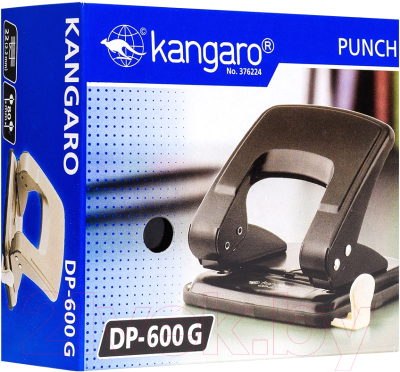 Дырокол Kangaro DP-600G (черный)