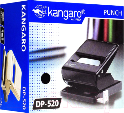 Дырокол Kangaro DP-520 (черный)