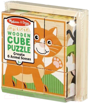 

Развивающая игрушка Melissa & Doug, Пазл из кубиков / 3769