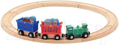 Железная дорога игрушечная Melissa & Doug Поезд с дикими животными / 643