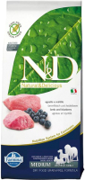 Сухой корм для собак Farmina N&D Prime Adult Medium/Maxi Lamb & Blueberry (12кг) - 
