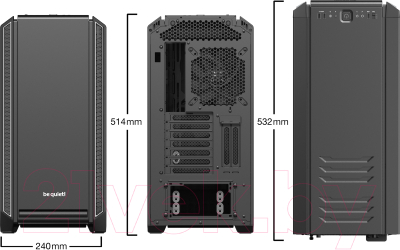 Изображение товара Корпус для компьютера Be quiet! Silent Base 601 Window Silver EATX (BGW27)