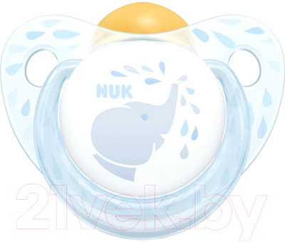 Пустышка NUK Baby Blue Ортодонтической формы / 10734013 (латекс, р.2)