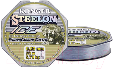 Леска монофильная Konger Steelon Fluorocarbon Ice 0.10мм 50м / 220050010