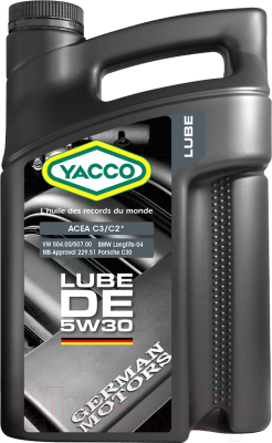 Моторное масло Yacco Lube DE 5W30 (4л)