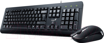 Клавиатура+мышь Genius KM-160 (черный)