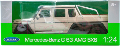 Масштабная модель автомобиля Welly Mercedes-Benz G63 AMG 6x6 1:24 / 24061