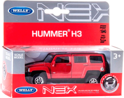 Масштабная модель автомобиля Welly Hummer H3 1:34-39 / 43629