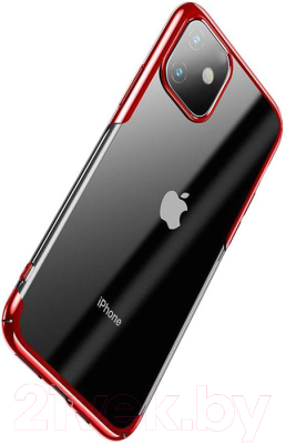 Чехол-накладка Baseus Glitter для iPhone 11 / WIAPIPH61S-DW09 (красный)